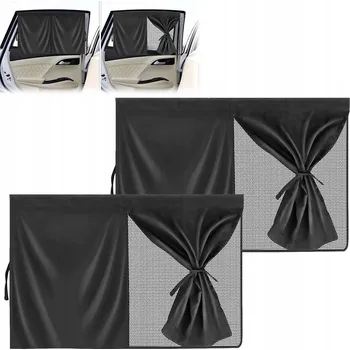 Stínítko do auta 2KS SLUNEČNÍ CLONA NA SKLO OKNO AUTOMOBILOVÁ SÍŤKA DO AUTA ROLETA