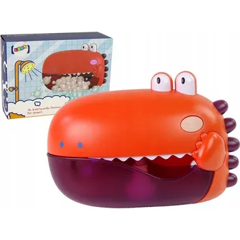 Hračka pro nejmenší Hračka Do Vany Mýdlové bubliny Dinosaurus Červený