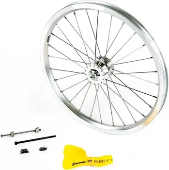batoh na kolo Přední kolo s dynamem Brompton Dynamo Set V8, Silver bez varianty BV