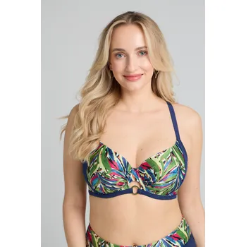 Dámské plavky Dorina Kofar Mata plavková podprsenka s kosticí s letním vzorem - DORIK0065/modrá / 105 / H DOR3B014-IK0065