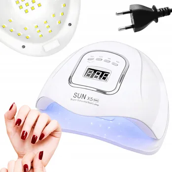 Stojací lampa LED+UV Lampa Quattro Lampa do paznokci UV LED X5 max 120 W bílá