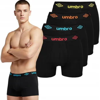 Pánské oblečení Umbro boxerky slipy pánské bavlna 4 kusy - XXL