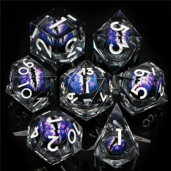 Příslušenství k deskovým hrám ENDER DRAGON SADA 7 KAPALNÝCH KOSTEK RPG