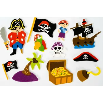 samolepka FANDY Samolepky pěnové 26 piráti