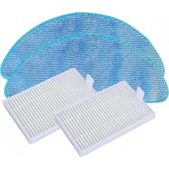 Sada příslušenství pro robotický vysavač Filtry pro vysavač TESLA TSL VC-R530 a mopy, 2+2ks