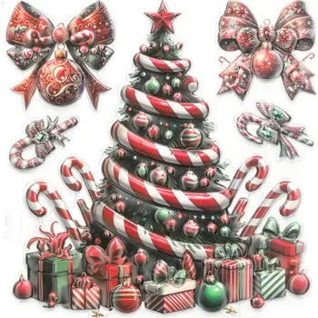 Vánoční dekorace FANDY Samolepka na okna 19x19 cm 12