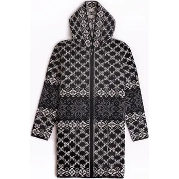 Dámský svetr FOLC VARBLA DÁMSKÝ SVETR SE ZIPSEM, Černá, Šedá L