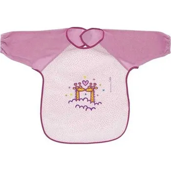 Bryndák LAKEN BIB PODBRADNÍK S RUKÁVMI, Růžová
