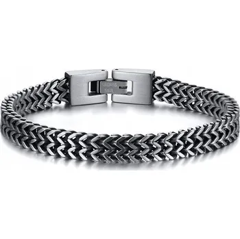 Náramek PÁNSKÝ STŘÍBRNÝ NÁRAMEK OCEL CHIRURGICKÁ NEREZOVÁ ORIGINÁL 23 CM