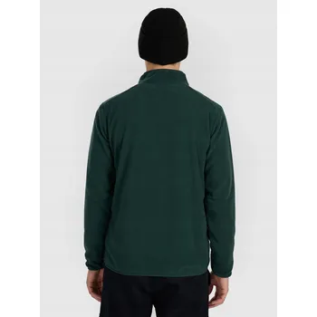 Pánská mikina Pánská sportovní fleecová mikina 4F M414 mikina na zip tmavě zeleň L