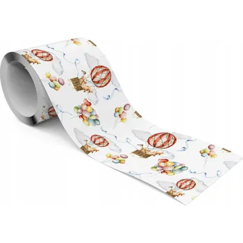 Fototapeta Dekorativní Bordura Bordura pro Děti LÍŠKY Balónky Akvarely Boho Styl