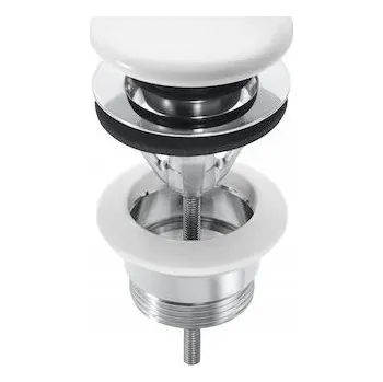 Sifon Zátka s přepadem klik-klak kulatý Roca bílá A505401100