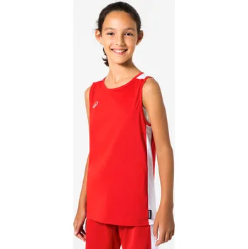 Pánské tričko KIPSTA Unisex basketbalové tílko 100 pro dospělé 7 LET ČERVENÁ