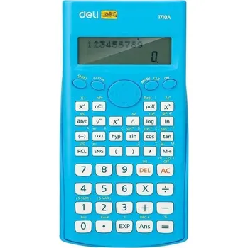 Kancelářská technika Vědecká kalkulačka deli 1710A, 12místná, modrá