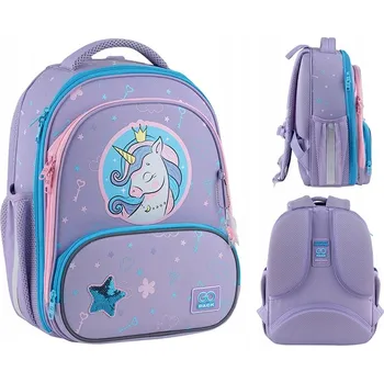 Školní batoh Školní batoh GoPack fialový 13l s více přihrádkami, velký (vejde se do formátu A4)