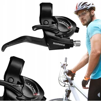 Řazení na kolo Řadicí/brzdová páka Shimano ST-EF41 7 rychlostní pravá černá