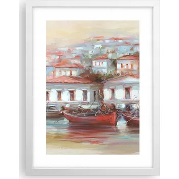 Obraz Obraz plakát v bílém rámu do obýváku 30x40 architektura plakáty na zeď