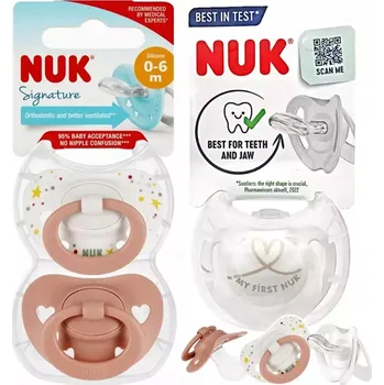 dudlíky Anatomický silikonový Dudlík NUK 0+