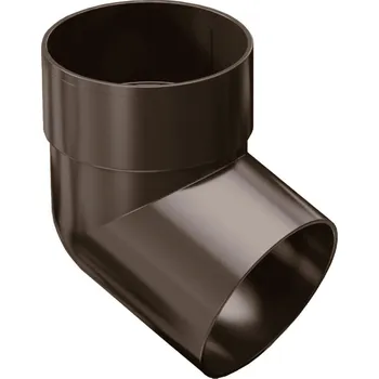 okap Koleno jednohrdlové pro okapový svod PROAQUA 90 mm 67° plastové RAL 8017 hnědé