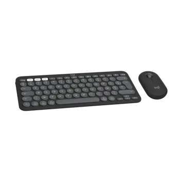 Tablet Logitech Pebble 2 Combo Tonal Graphite for Mac, set klávesnice a myši, šedá