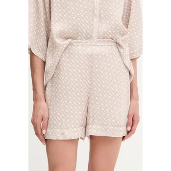 Pánské pyžamo Pyžamové šortky BOSS Sateen AOP_Shorts 50545612 béžová 80X, vel. XS