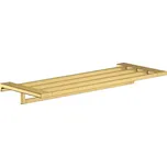 Hansgrohe AddStoris - Polička s držákem ručníků, délka 65 cm, leštěný vzhled zlata 41751990