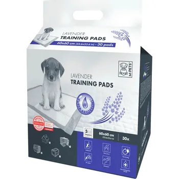 toaleta pro psa M-Pets Lavender trénovací podložka 60x60 cm | 30 ks