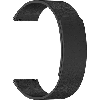 Příslušenství k fitness náramku Techsuit - Řemínek na hodinky 18 mm (W074) - Huawei Watch GT 4 (41 mm)/W1/Honor Watch S1/Garmin Venu 2S/Vivoactive 4S - černý