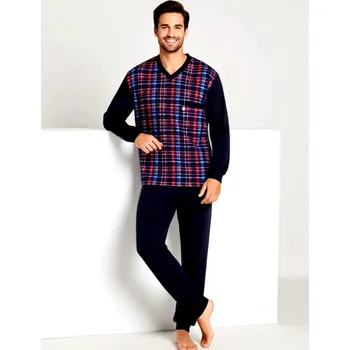 Pánské pyžamo Pánské Pyžamo Dlouhé FOLTÝN PD 386 Velikost: L