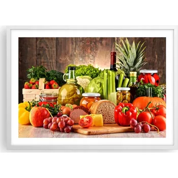 Obraz Plakát v bílém rámu do obýváku ložnice 70x50 gastronomie moderní obraz