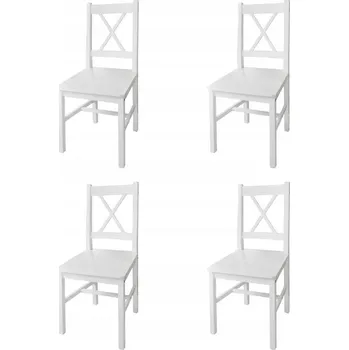 Jídelní židle Židle VidaXL bílá, 4 ks