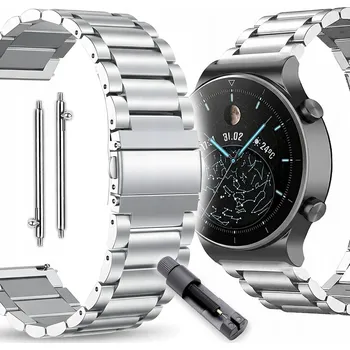 Náramek OCEL NÁRAMEK PRO HUAWEI WATCH GT 2 2e 3 4 5 GT2 GT3 GT4 GT5 PRO 46MM 48MM