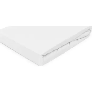 Prostěradlo Bílé prostěradlo JERSEY s gumou 200x220 cm
