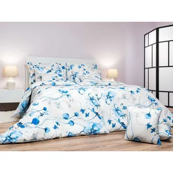 Povlečení Krepové povlečení KOMFORT Bloom elegance banán 2x 70x90, 220x200