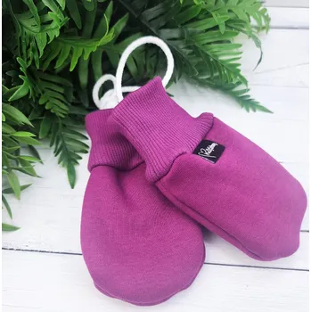 Rukavice Kulišárny Bezpalcové zateplené rukavice MAGENTA Věk v měsících: 0-6 měsíců