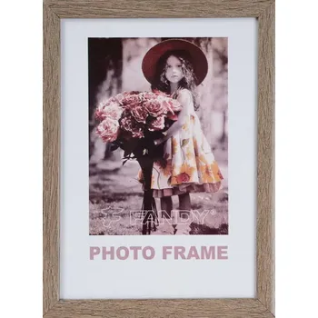 Rám na obraz FANDY Fotorámeček Notte 21x29,7 3 středně hnědý