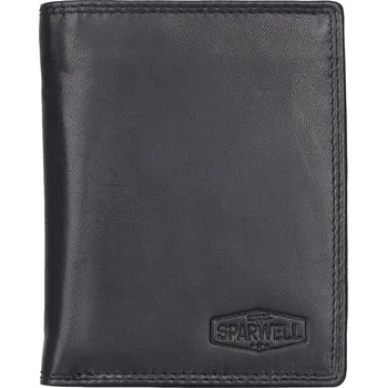 Peněženka Pánská kožená peněženka Sparwell Sten - černá