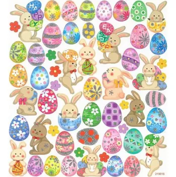 samolepka DP CRAFT Samolepky papírové DPNK-009 Kraslice a zajíčci