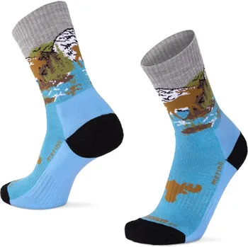 Pánské ponožky Moose Merino ponožky ALP ELK Barva: Modrá, Velikost: XL/44-45