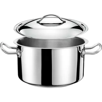 Hrnec Velký nerezový hrnec s poklicí TOM-GAST EXCLUSIVE 10 l