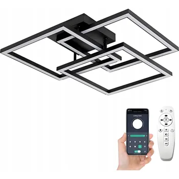 ZÁVĚSNÁ LAMPA RING STROPNÍ SVÍTIDLO LED lustr DÁLKOVÝ OVLADAČ 3 BARVY