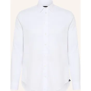 Pánská košile Emporio Armani Pánská Košile Comfort Fit S Lnem, bílá, 40