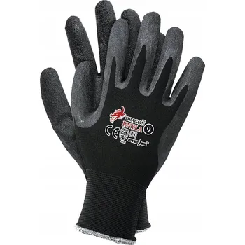 Pracovní rukavice Nylonové rukavice potažené latexem Reis Rnyla vel. 7 - S 12 párů
