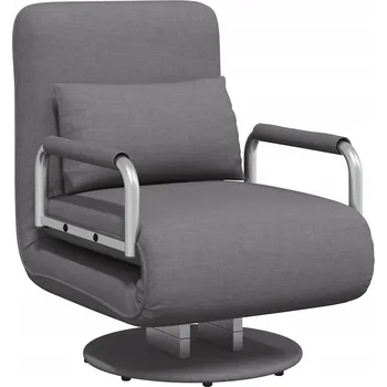 Křeslo Rozkládací křeslo VidaXL šedé