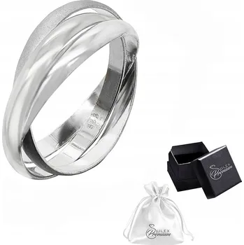 Prsten Prstýnek ryzost 925 ELEGANTNÍ TROJITÝ PRSTEN Dvě barvy | vel. 17