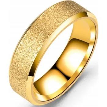 Prsten Zlatý Prsten Ocel Ocel Brokátový Lesk