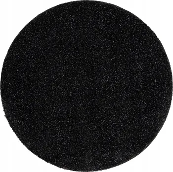 Koupelnová předložka KOUPELNOVÁ PŘEDLOŽKA kulatá 67 cm HLADKÁ černá PROTISKLUZOVÁ MĚKKÁ #KPL238