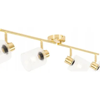 IP kamera Kvadratový stropní reflektor QAZQA zlatý