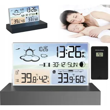 IP kamera MULTIFUNKČNÍ ELEKTRONICKÝ LCD BUDÍK S TEPLOMĚREM A VLHKOMĚREM IPX4