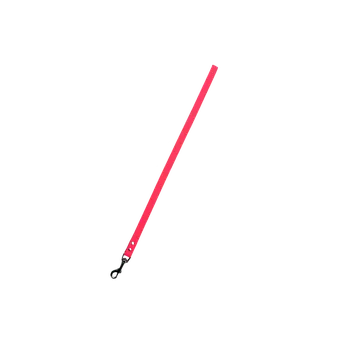 Vodítko pro psa Krátké vodítko bez ucha „COURAČKA“ - 16mm šíře Barva: Baby růžová, Délka: 30cm, Barva kování: Černá